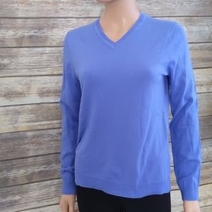 Lands’ End Blue Pullover Sweater NWT